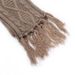 Women's Rhomboid Twist Knitted Wool Hat Scarf Gloves Three-piece Warm Simple_voghion.com