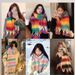 New Dopamine Striped Handmade Wool Ball Warm Scarf For Women In Winter, New Korean Version Thickened Cold Resistant Couple Scarf_voghion.com