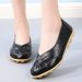 women's large size bird's nest summer women's shoes hollow loafers beef tendon bottom peas women's shoes middle aged and elderly mother shoes_voghion.com