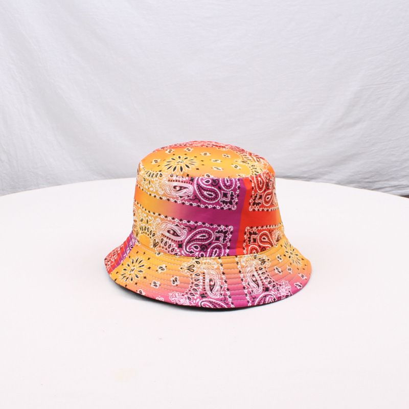 Cappello da pescatore alla moda con marchio a forma di fiore di anacardi, a doppia faccia, per esterni, parasole, versatile_voghion.com