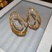 Irregular Oval Earrings With Fashionable Design, Light Luxury And High-end Earrings For Women_voghion.com