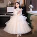Elegant Princess Dress For Girls - Sparkly Formal Party Gown With Crown For Recitals, Birthdays & Special Occasions (110-170cm)_voghion.com