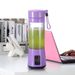 Langmayue 400 ml Kannettava USB Sähköinen Hedelmämehu Smoothie Maker Blender Puristin Pullo-Blue_voghion.com