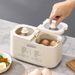 110V Double-Burner Cooker Steamer Automatic Power-Off Egg Cooking Device Home Breakfast Machine_voghion.com