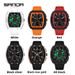 Montre homme Sanda Live électronique numérique multifonction tendance en silicone étanche avec réveil, best-seller_voghion.com