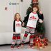 Home Clothes Parent Child Set Red Deer Christmas Tree Red And Black Color Matching Print Christmas Pajamas Whole Family Outfit_voghion.com