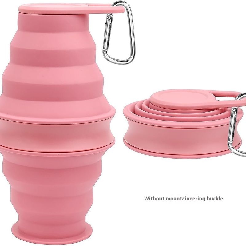 Outdoor Travel Folding Sports Water Bottle Portable Ultra-thin Cycling Fitness Silicone Gift Cup_voghion.com