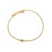Simple December For Women Stainless Steel Gold-Plated Colorful Birthstone Anklet_voghion.com