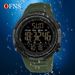 Digital Sports Watch With Alarm, Stopwatch, Countdown, Night Light, And 50m Water Resistance - Large Round Dial, Durable Resin Case, Rubber Strap_voghion.com