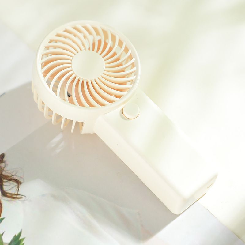 New Handheld No. 7 Small Mini Portable Student Desktop Fan Gift Log Camping Style_voghion.com