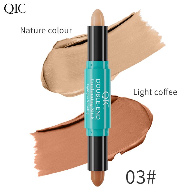 Beauty Health Qic Qini Cai Green Tube Double Headed Contour Stick Highlight Brightens Shadows And Modifies Facial Contours Contour Stick_voghion.com
