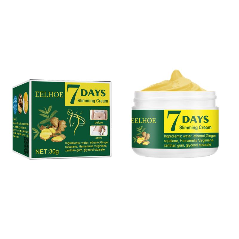 7 TAGE Ingwer Schlankheitscreme Gewichtsverlust Entfernen Taille Bein Cellulite Fettverbrennung Formcreme Straffender Lift Aufhellung Körperpflege_voghion.com