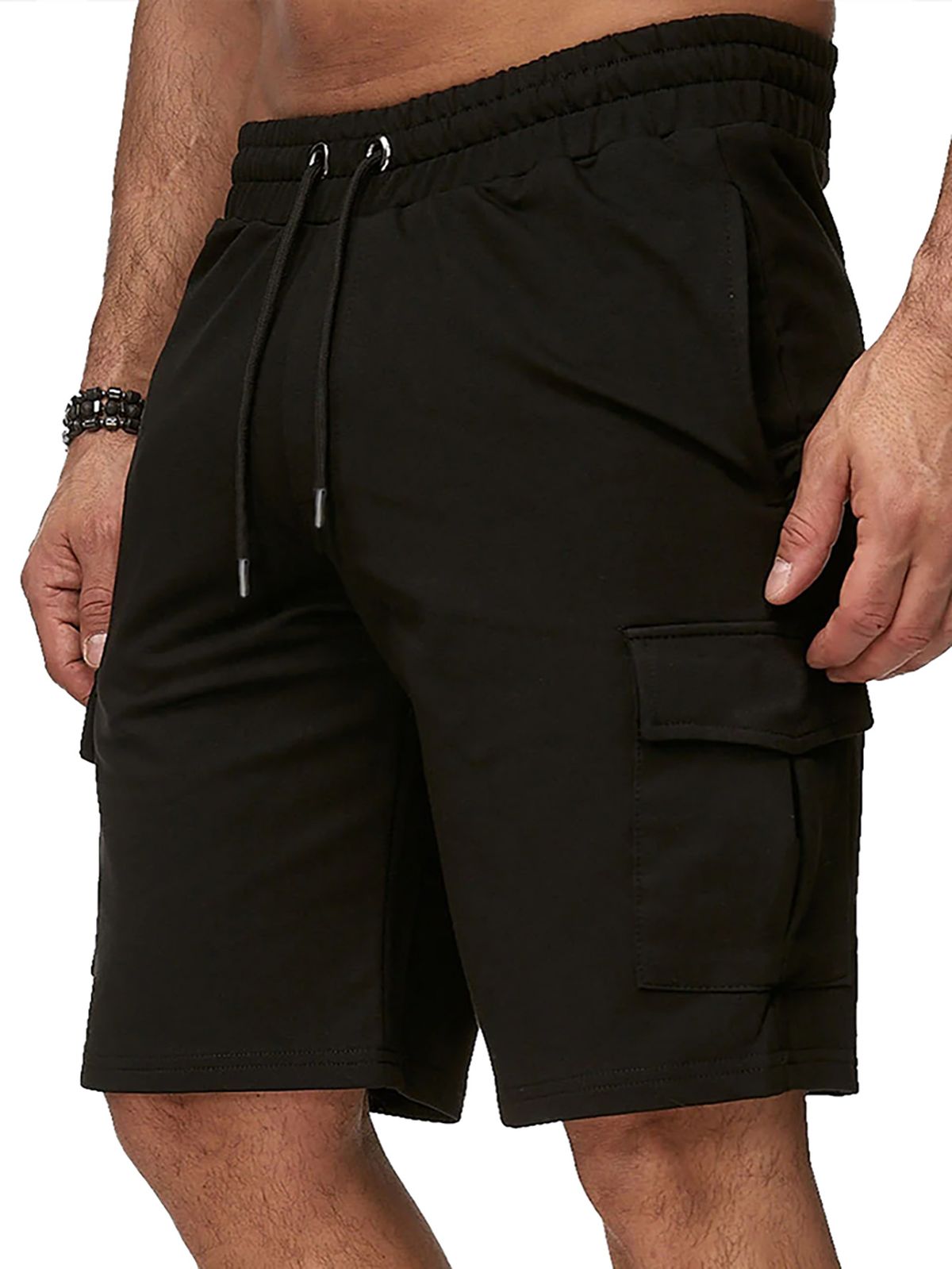 Große Herren-Shorts mit mehreren Taschen, kurze Sport-Overalls, Fitness-Hosen, Sport- und Freizeit-Shorts_voghion.com