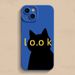 Look Black Cat Compatible IPhone 16 Pro Case 7 Plus/15 Pro/16 Cartoon 14 Plus Trendy X_voghion.com