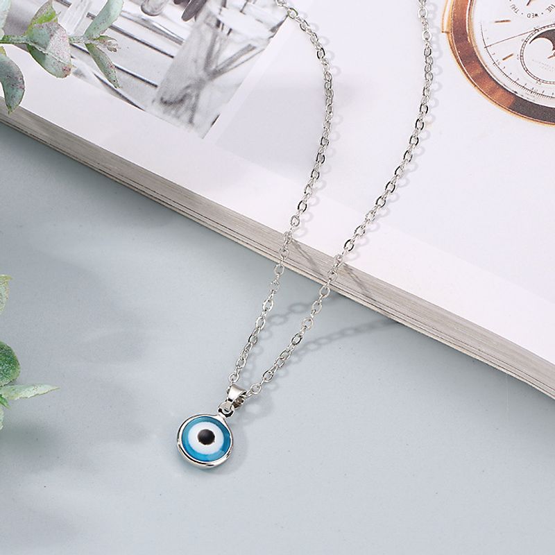 Renkli Nazar Kolye Kolye Reçine Charms Kolye Takı Kadınlar Erkekler İçin El Yapımı_voghion.com