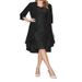 European and American large size lace two-piece elegant party dress including cardigan_voghion.com