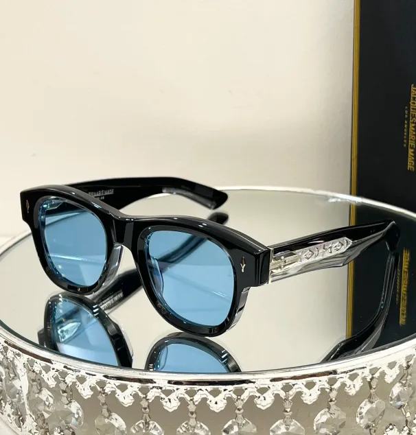 jacquemuly For Womens Summer 001 Rectangular Square Black Shiny Grey 53 mm Women's Sunglasses fashion Eyeglasses Random_voghion.com