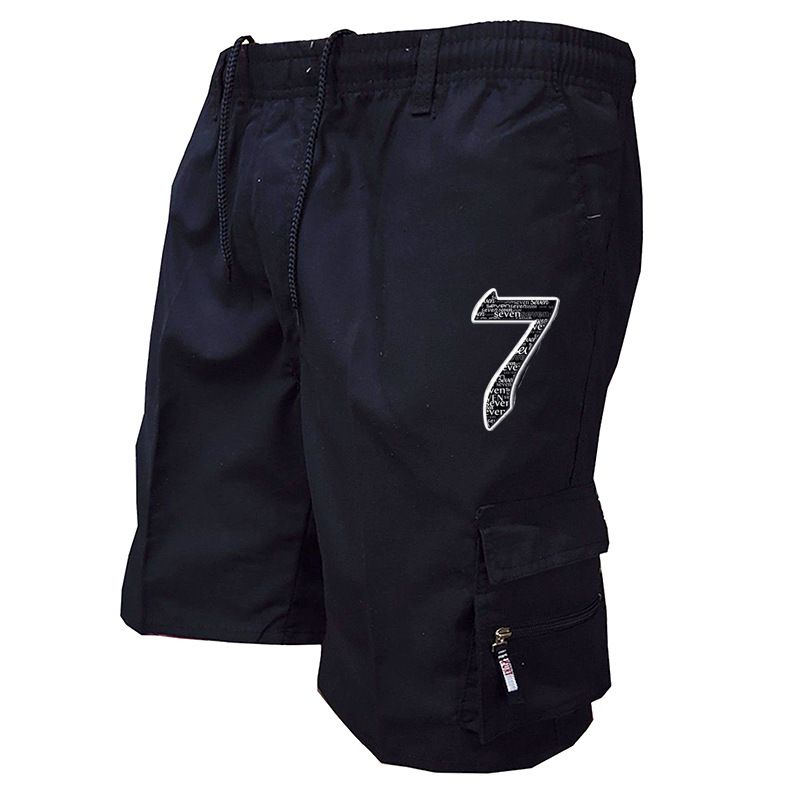 Herrenbekleidung Cargo-Shorts Herren-Cargo-Shorts mit mehreren Taschen Modetrend Quarter-Hosen lässige Jogginghose_voghion.com