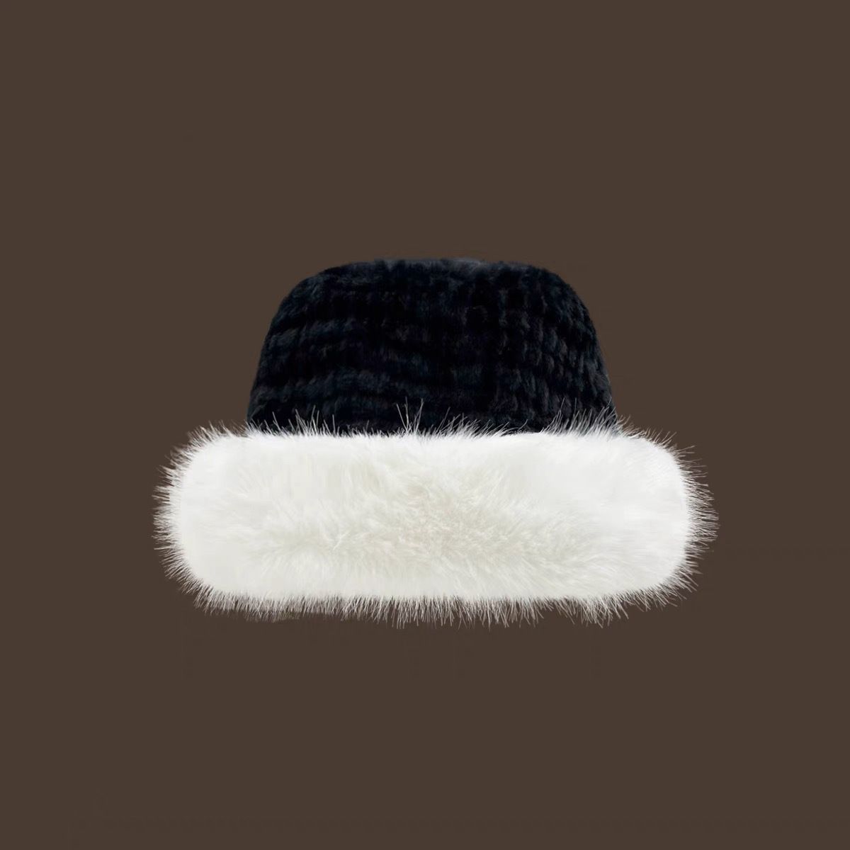Otter rabbit grass fisherman women in autumn winter, keeping warm versatile. Mink fur ear protection basin hat for_voghion.com