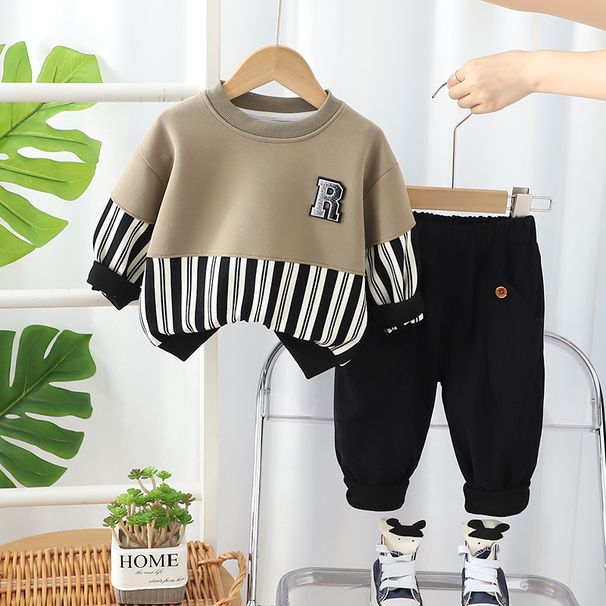 Sweat à capuche explosif de rue et automne 2024 nouveaux vêtements pour enfants haut pour garçons chemise de base de printemps à manches longues Rascal Handsome_voghion.com