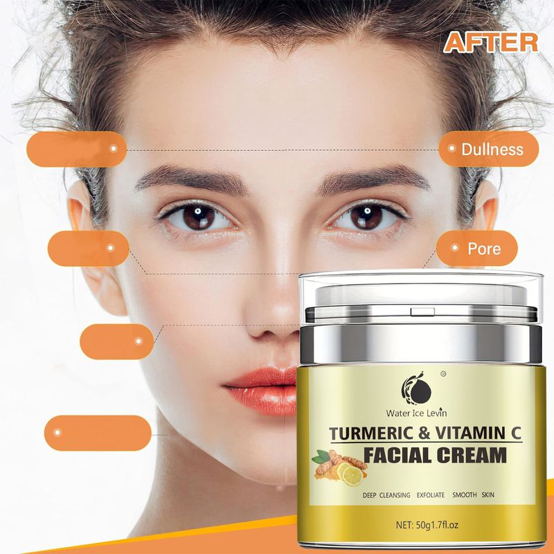 Crema viso idratante Water Ice Levin Curcuma Vitamina C_voghion.com