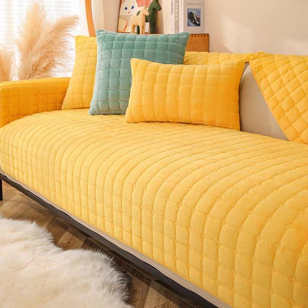 Pluszowa i gruba poduszka na sofę flanelowa antypoślizgowa poduszka zimowa na sofę uniwersalna na cztery pory roku_voghion.com