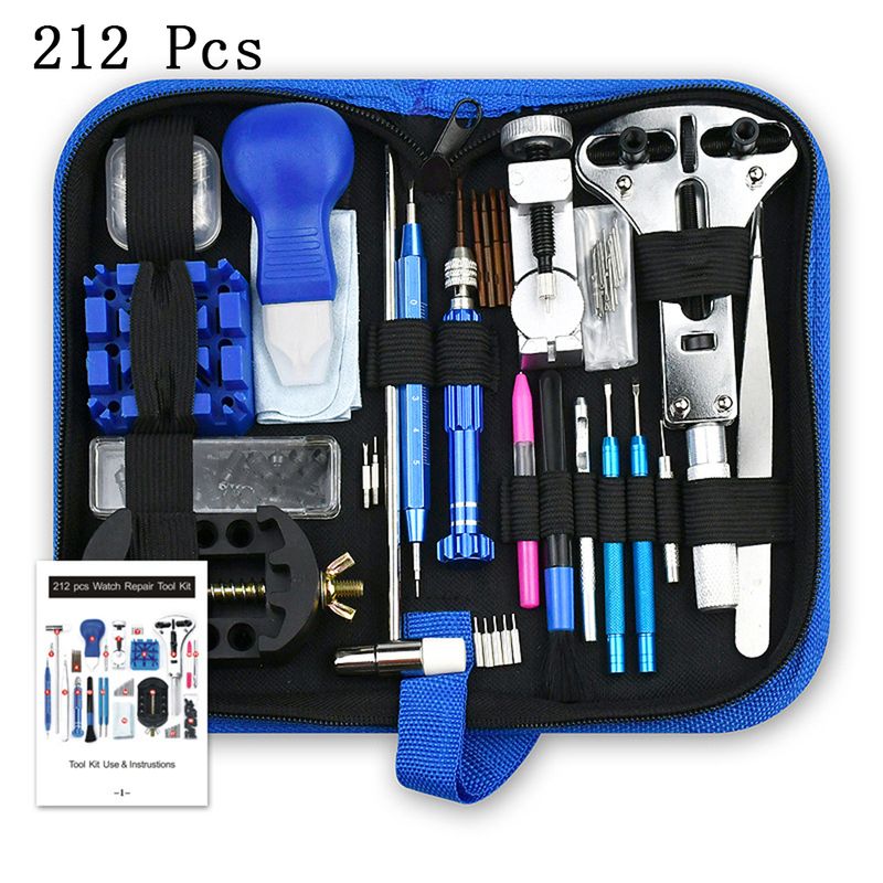 147pcs Watch Repair Tool Kit Watchmaker Link Pin Remover Case Opener Spring Bar Horlogemaker Gereedschap nh35 Clock Repair Set_voghion.com