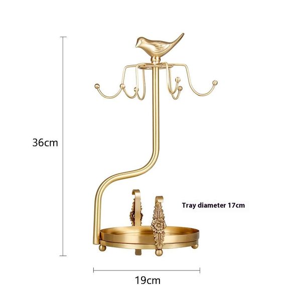 Luxuriöser Vogelhalter aus Messing für Kaffee zu Hause, aus reinem Kupfer, Wohnzimmer-Esstisch, Teetassen-Knochen- und Geschirraufbewahrungsregal_voghion.com