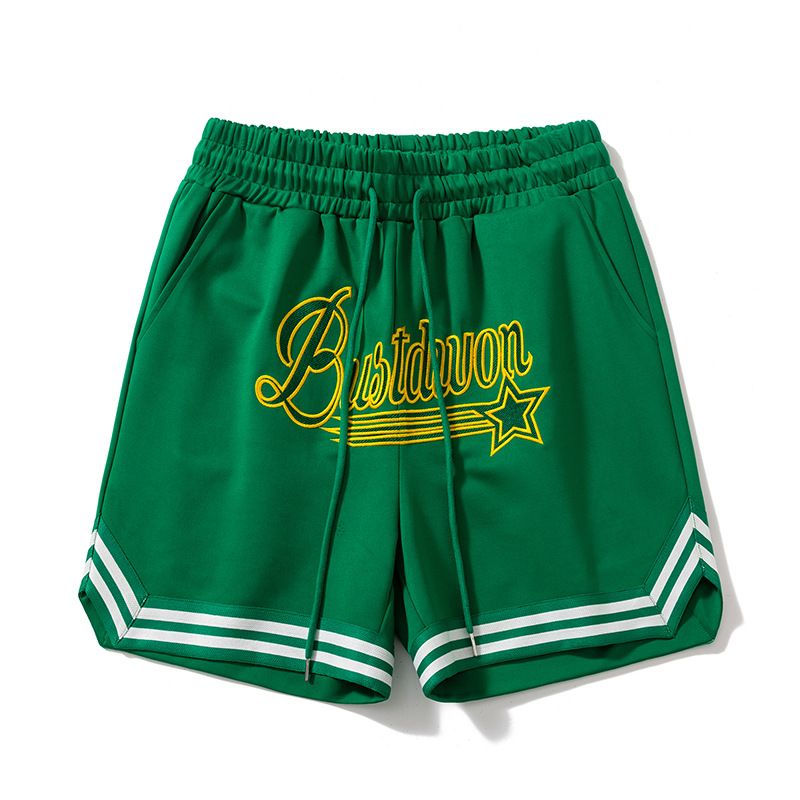 Vêtements pour hommes 2024 Nouveaux shorts de basket-ball de sport d'été pour hommes Nouvelle marque américaine à la mode Lettres brodées Cordon de serrage Pantalon à quatre points Shorts décontractés_voghion.com