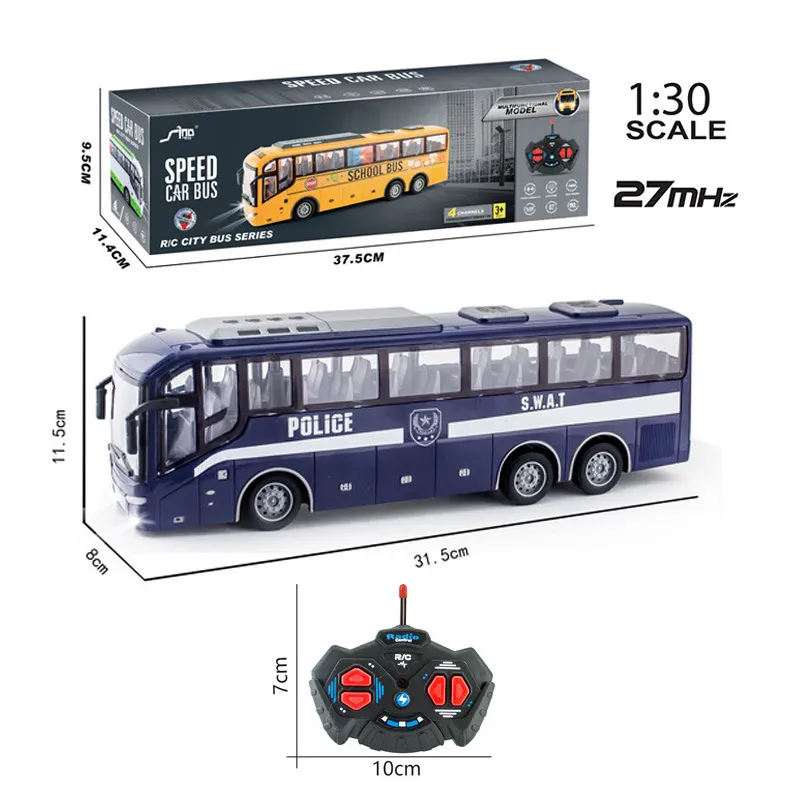 Elektrické bezdrôtové diaľkové ovládanie svetiel autobusov diaľkové ovládanie model auta školský autobus turistický autobus autobus autobus_voghion.com