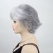 Synthetische Clip-in-Perücken Damen Kurz Lockig Silbergrau Oma Grau Reverse Curling Kopfschmuck Rose Network_voghion.com