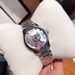 New Fashion Trend Pink Mother-Of-Pearl Women's Quartz G Brand Simple Cat Head Steel Band Watch_voghion.com