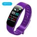 C1plus färgskärm intelligent armband Bluetooth-mätare Stegpuls och blodtryck Multifunktionellt sportarmband_voghion.com
