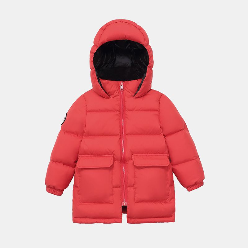 kid's clothing Goose children's down jacket thickened medium long white duck down baby winter coat_voghion.com