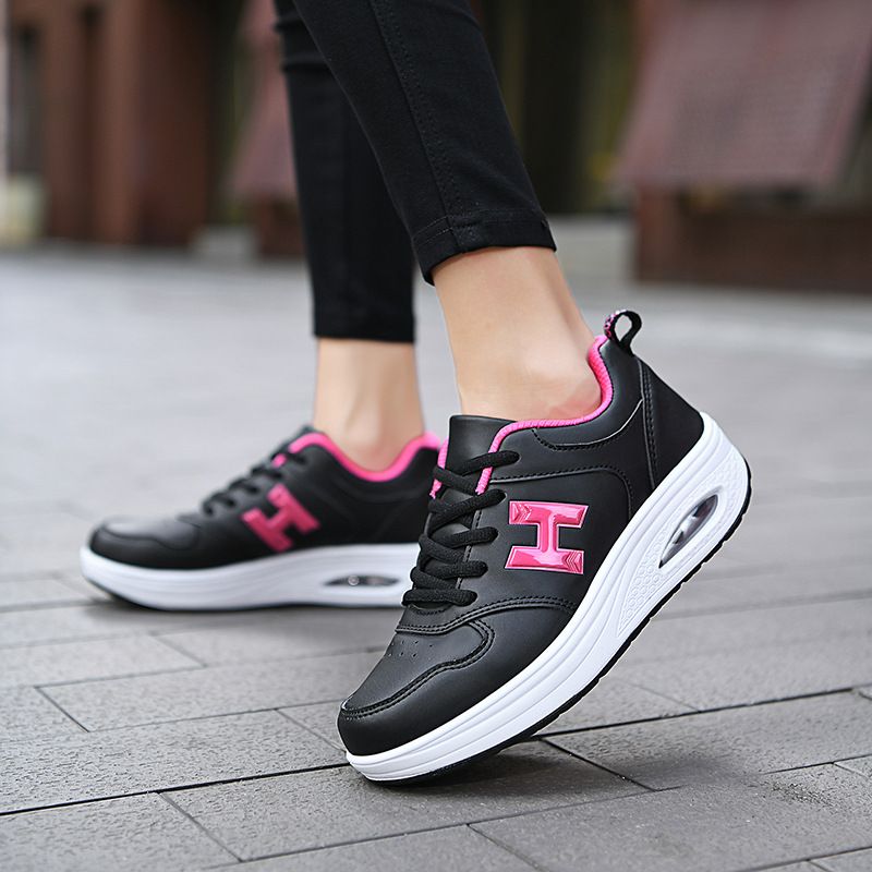 Grube skórzane podeszwy, wiosenne i jesienne, niskie buty sportowe damskie, codzienne buty podróżne, oddychające buty do biegania, buty damskie_voghion.com