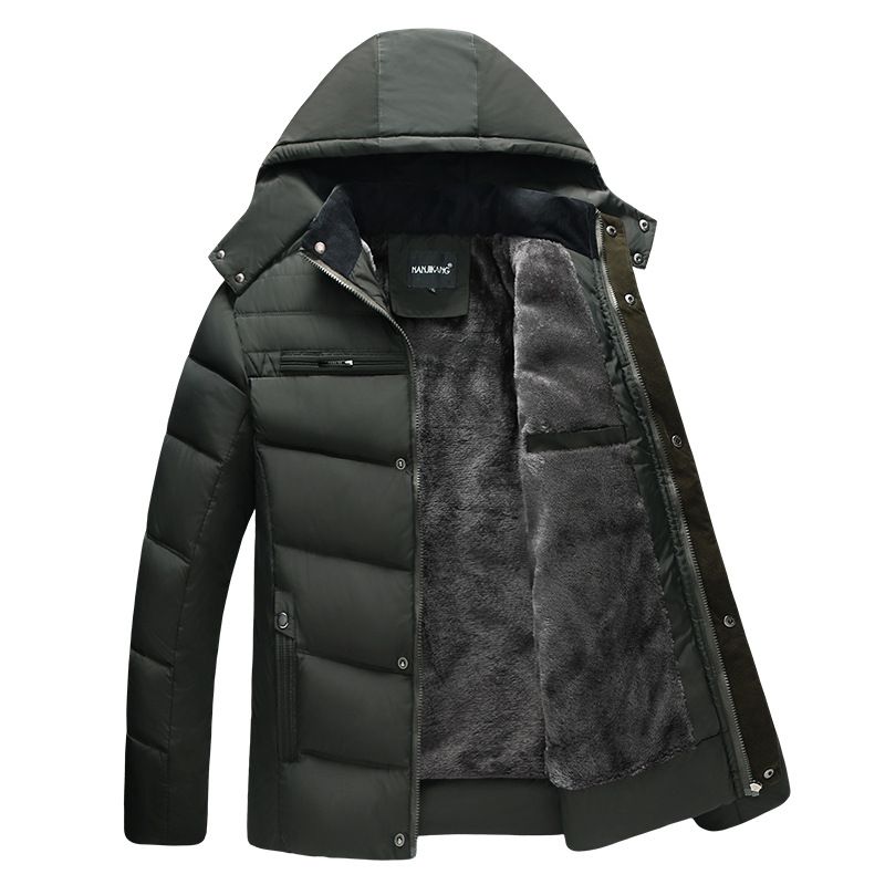 Abbigliamento da uomo più cappotto invernale imbottito in pile_voghion.com