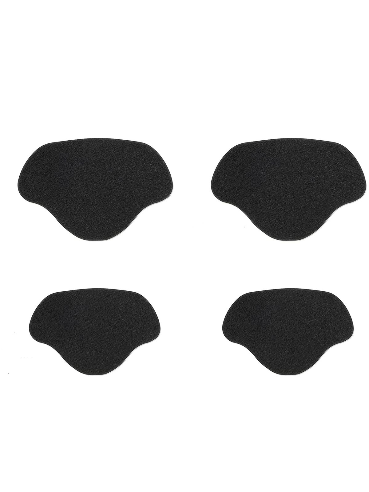 Toppe autoadesive per la riparazione delle scarpe – Solette antiscivolo a forma di cuore per scarpe da ginnastica e stivali (set da 4 pezzi, bianco/nero, tessuto ultra-fibra)_voghion.com