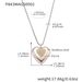 Square Sugar Heart-shaped Necklace With Fashionable Temperament, Titanium Steel Inlaid With Diamonds, Heart-shaped, Niche Long Sweater Chain_voghion.com
