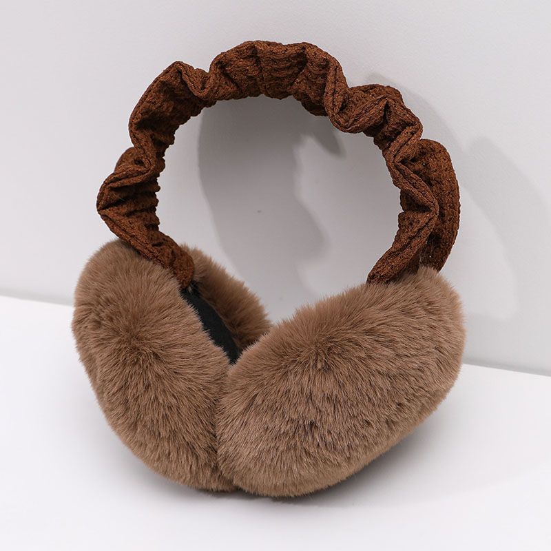 Paraorecchie caldi e spessi in peluche, per ciclismo invernale da donna, con protezione per le orecchie_voghion.com