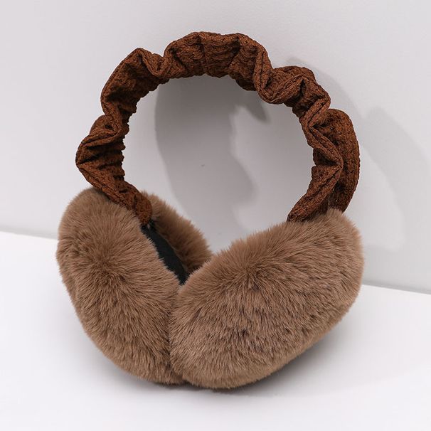 Paraorecchie caldi e spessi in peluche, per ciclismo invernale da donna, con protezione per le orecchie_voghion.com