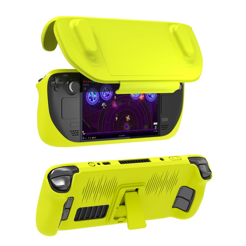 Accessoires Steam Deck Étui de protection ultra-mince tout compris Steam Deck - housse amovible anti-chute et anti-poussière, avec support_voghion.com