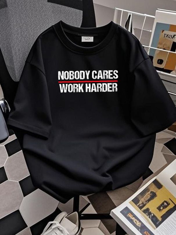 Retro Vintage Nikt się nie przejmuje Pracuj ciężej Czapka z daszkiem Czapki z daszkiem Czapka dzianinowa Oddychająca Ubrania projektanta Swobodna Stylowa Grafika Lato_voghion.com