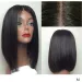 LUFFYHAIR Rövid Bob Parókák Brazil Remy Haj Egyenes Selyem Alapú Teljes Csipke Emberi Haj Parókák Előre Kitépett Csomók_voghion.com