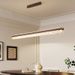 Yifei Vintage Style Walnut Wood Grain Restaurant Minimalist Luxury Linear Bar Pendant Simple Versatile Light_voghion.com