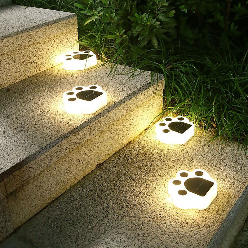 Lámpara solar de pata de oso para patio, decoración impermeable para jardín al aire libre_voghion.com
