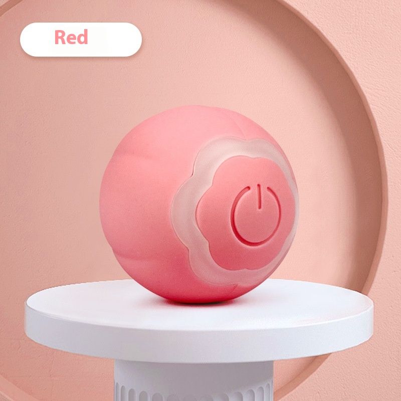 Kisállat műanyag ugrató elektromos forgó világító intelligens automatikus gördülő golyó macskaharapás játék_voghion.com