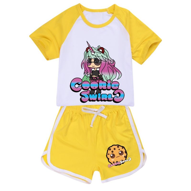 100-170 Summer T-shirt, shorts, sports set for boys and girls 1506_voghion.com