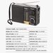 Wireless Bluetooth Portable Emergency FM AM SW LED Flashlight Solar Weather Radio Multi Band Outdoor Camping_voghion.com