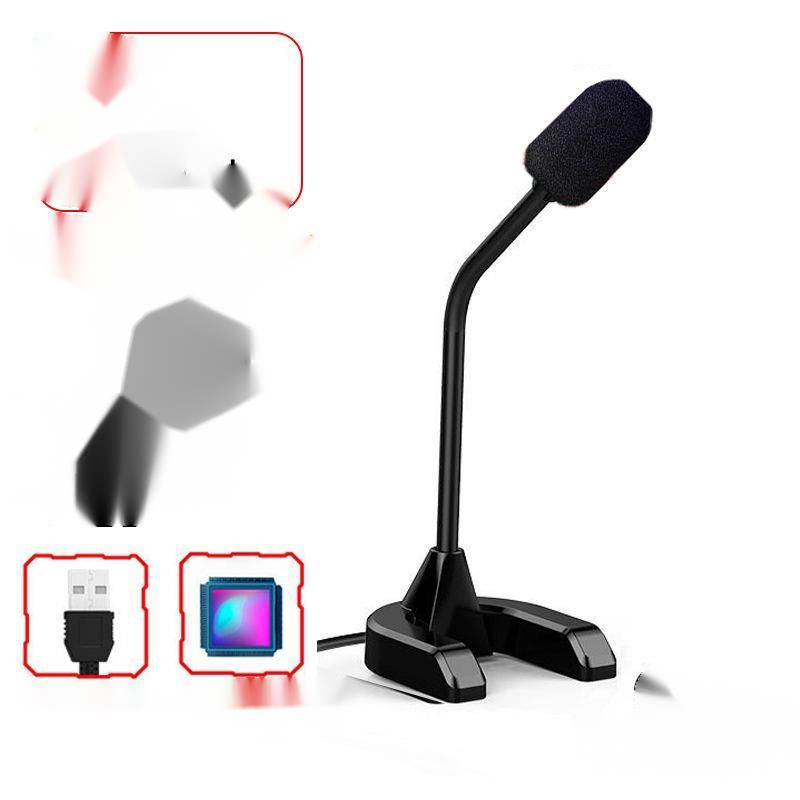 Desktop Computer Microphone For Streaming Home Use PUBG Chat Gaming Live Recording YY Voice Sound Card_voghion.com