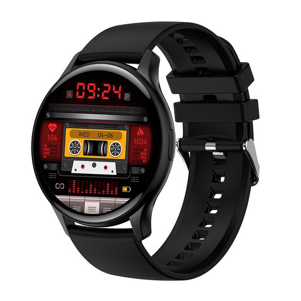 HK89 Bluetooth Call Heart Rate Blood Pressure NFC Weather Music Multi-Sport Smart Watch AMOLED_voghion.com